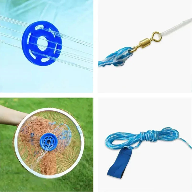 Lawaia Fischernetz, Handwurfnetz, Outdoor-Angelgerät, verzinktes Stahlgussnetz, Modell 240/300/600