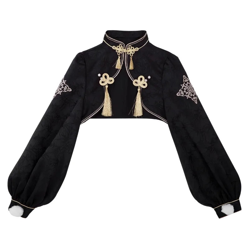 Chinese Style Gothic Lolita Dress Women Punk Style Sweet Black Red Eveing Party Dresses Harajuku Y2k Cosplay Princess Mini Dress