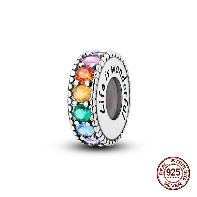 100% 925 Sterling Silver Perfume Bottle Clock Daily Life Charms Beads Fit 3mm 925 Original Bracelets Fine DIY Jewelry Gift