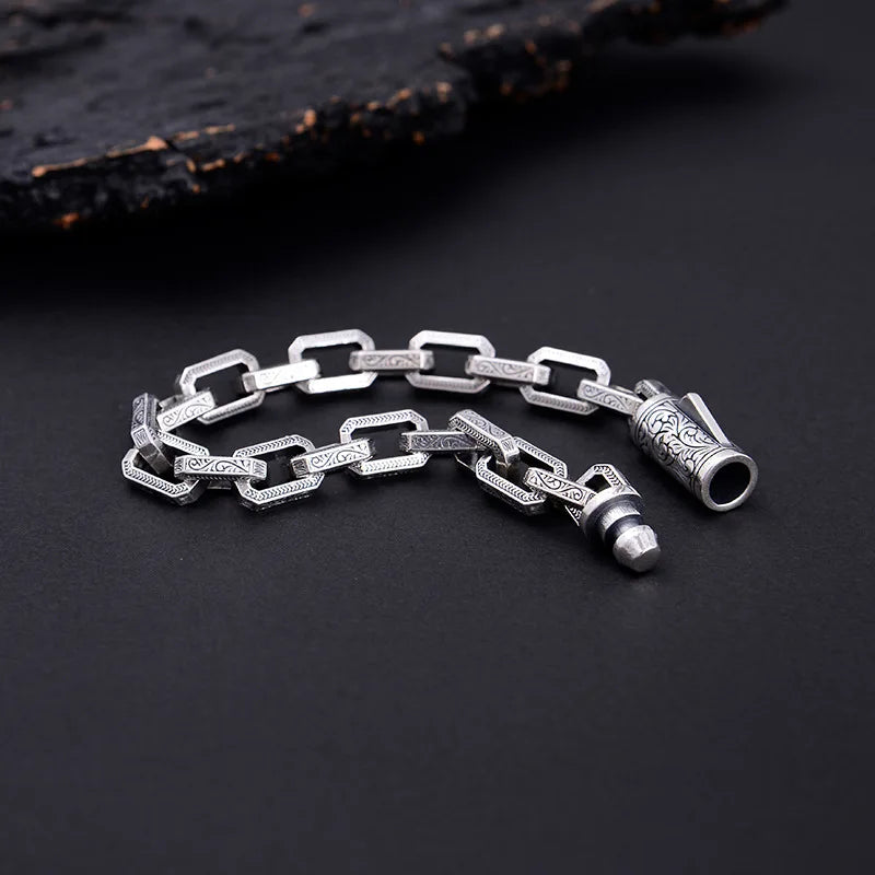 Viking Ouroboros vintage punk bracelet for men copper fashion Jewelry hippop street culture - Madeinsea©