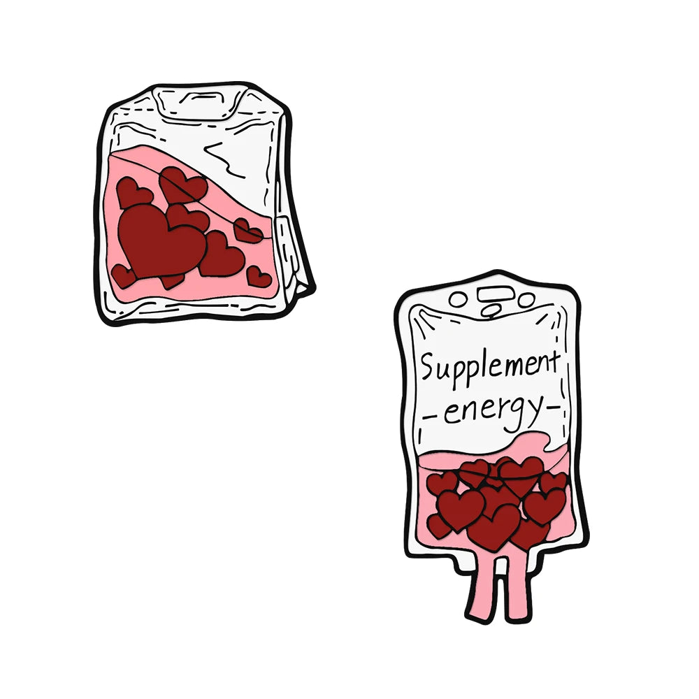 2-9Pcs/Set Cute Cartoon Tooth Brooch Doctor Nurse Mini Stethoscope Thermometer Enamel Pins Lapel Pin Badge Jewelry Gift Dentist