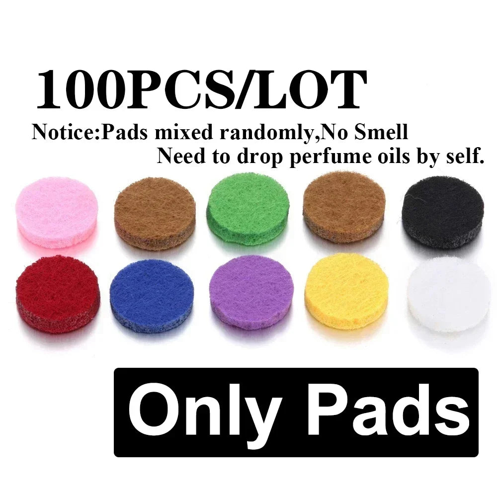 10PCS/LOT Wholesale Car Perfume Diffuser Car Clips Pendants Lockets Perfume Essential Oil Diffuser Aromatherapy Pendant Necklace