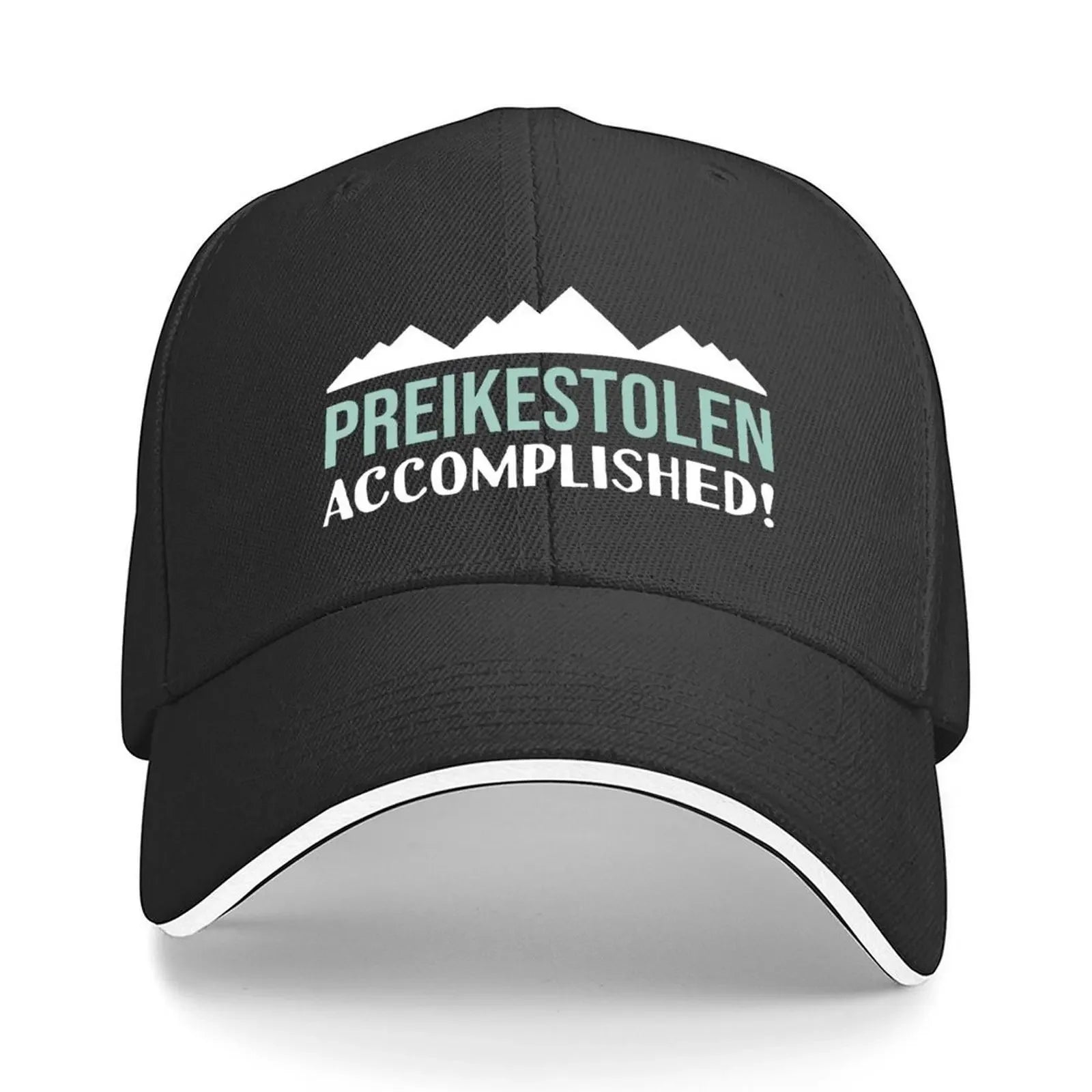 Preikestolen Accomplished Hiking In Norway The Pulpit Rock souvenir Baseball Cap Luxury Man Hat Golf Hat Man Men Women's