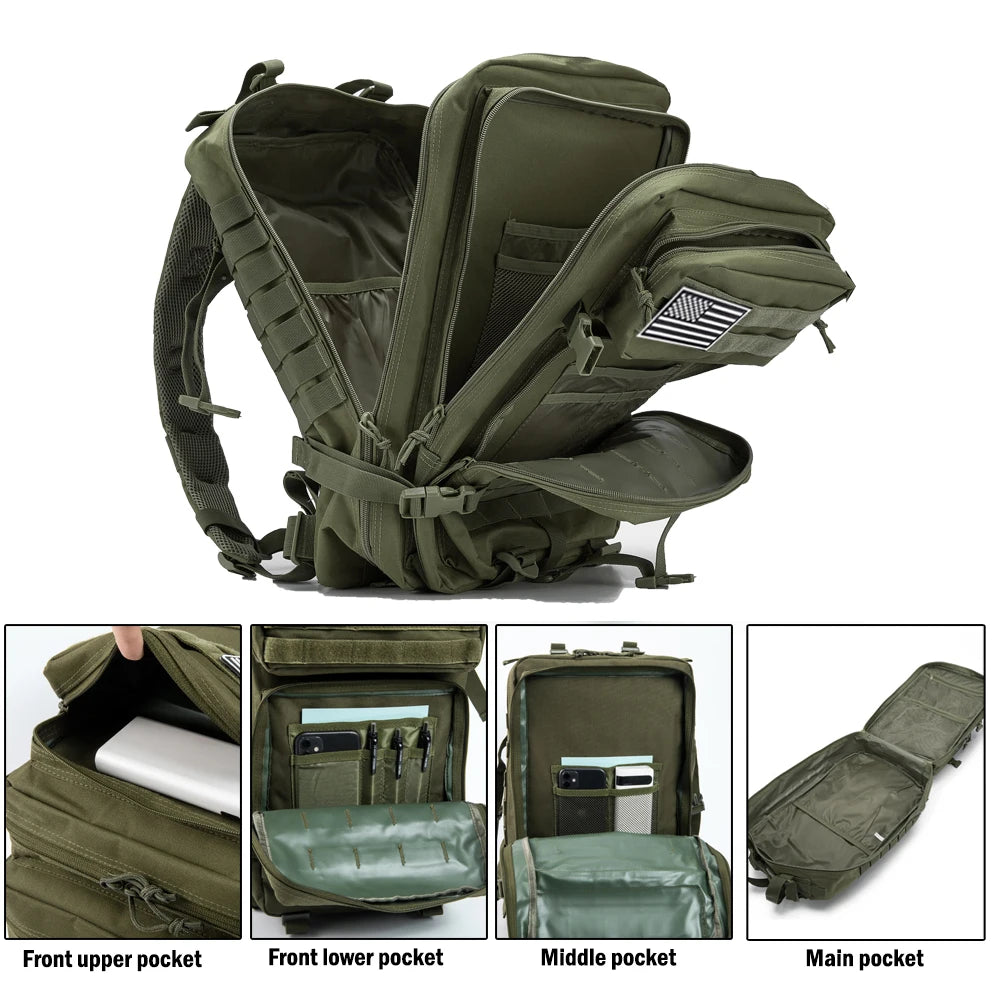 30/50L Tactical Backpacks For Man Hking Outdoor Survival  Bags 3P Assault Pack EDC Molle Pack For Trekking Hunting Bag