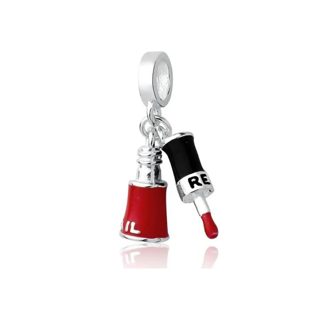 New Original 925 Silver Plated Accessories Fashion Charm Perfume High Heels Bead Fit Pendant Bracelet For Women DIY Jewelry Gift