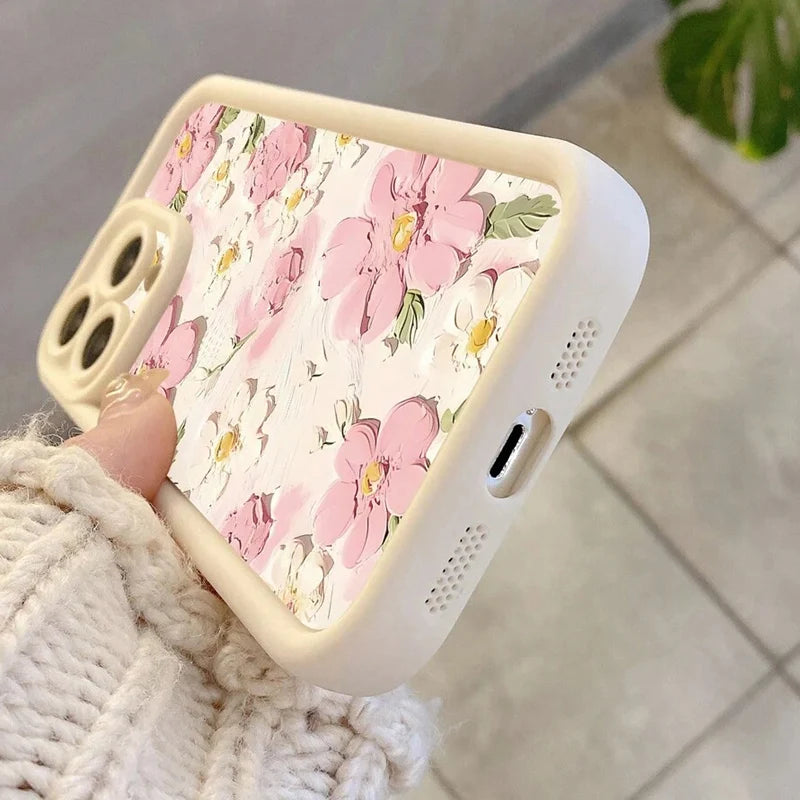 Summer Daisy Oil Painting Floral Phone Case For Xiaomi Poco X7 M6 X6 X5 X3 F6 F5 Pro Mi 13 12 11 Lite 5G 14T 14 13T 12TPRO Cover