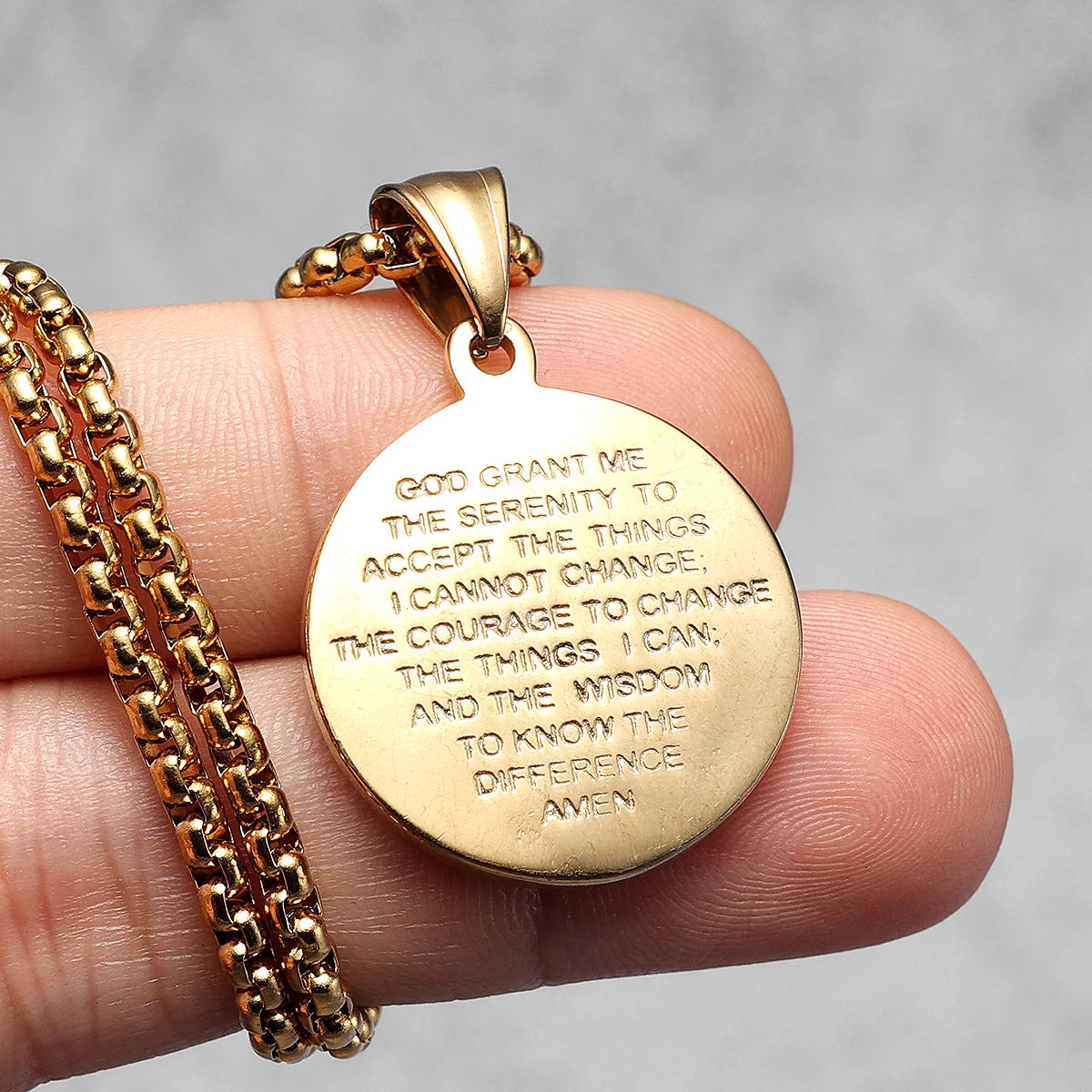 Pendentifs chrétiens Jésus Colliers en acier inoxydable 316L Hommes Puissant Amulette Chaîne Rock Punk Religion Bijoux Cadeau Dropshipping