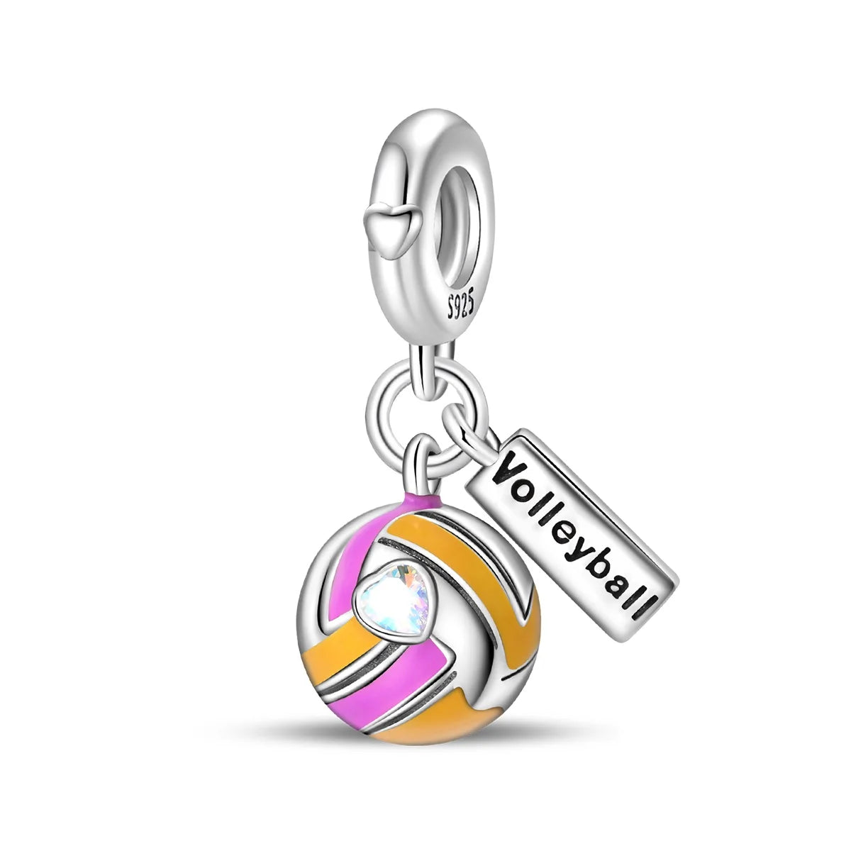 Passionate 925 Silver Dumbbell Badminton Soccer Sport Charms Beads Fit Pandach 925 Original Bracelet DIY Jewelry Graduation Gift