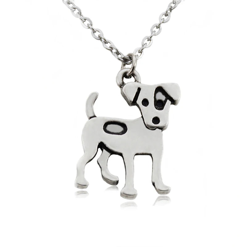 New Jack Russell&Australian Shepherd Pendant Dog Necklace Women Men Jewelry Boho Stainless Steel Chains Lover Choker Party Gift