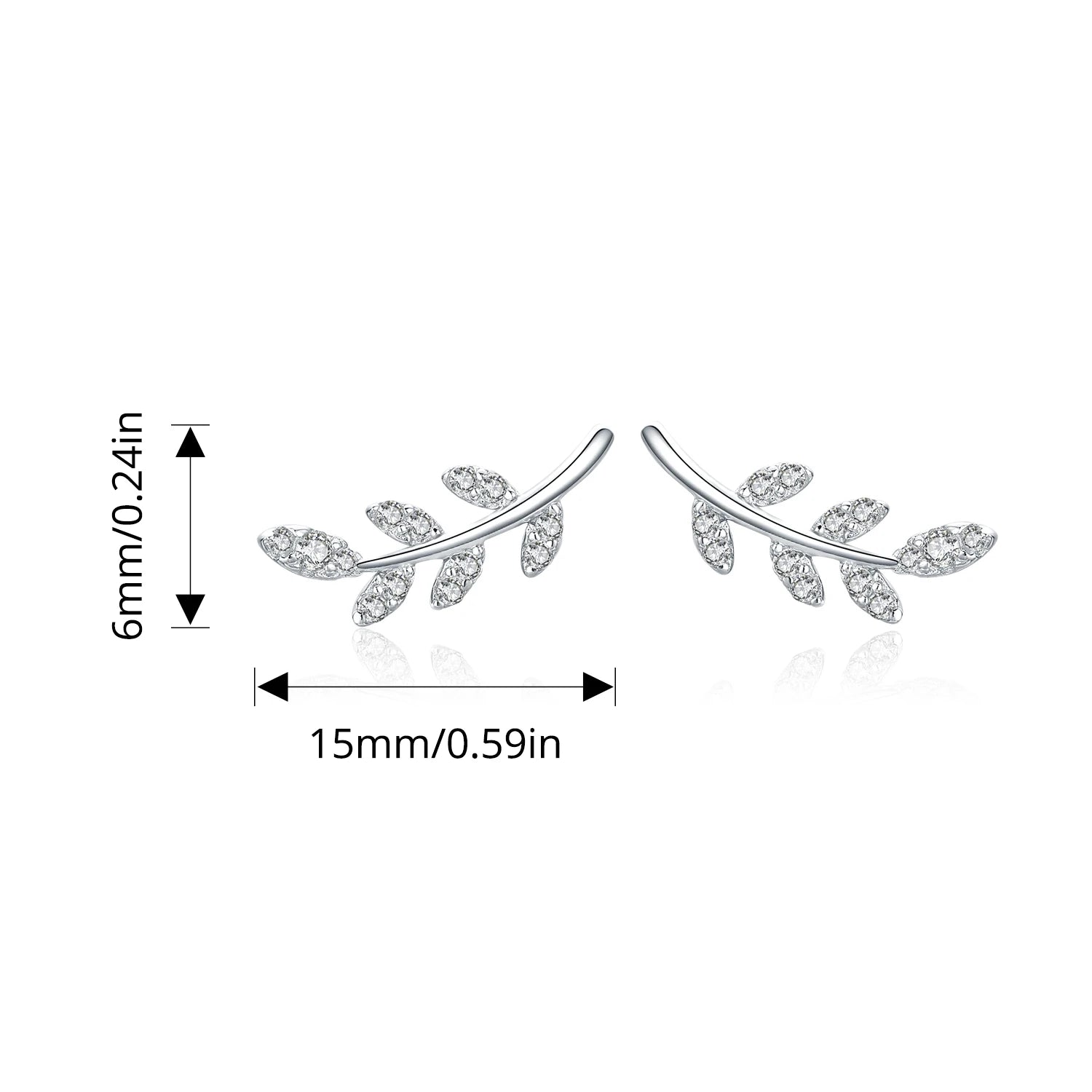 WOSTU 925 Sterling Silver Moonlight Butterfly Stud Earrings The Wings of Dragonfly Vivid for Women Birthday Fine Jewelry Gift