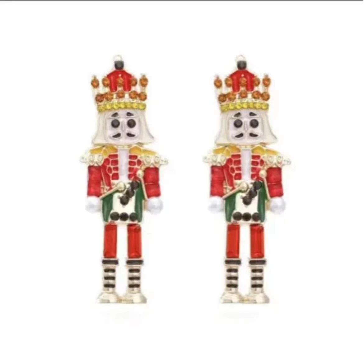 Personalized Creative Cute Nutcracker Soldier Earrings