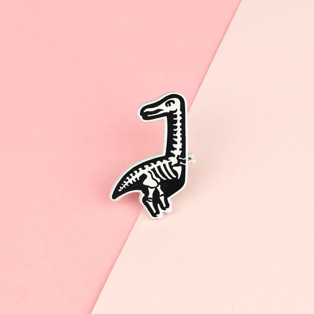 10 Style Cute Dinosaurs Enamel Pins Creative Animal Brooches Kids Backpack Decoration Jewelry Women Coat Lapel Pin Badges Gift