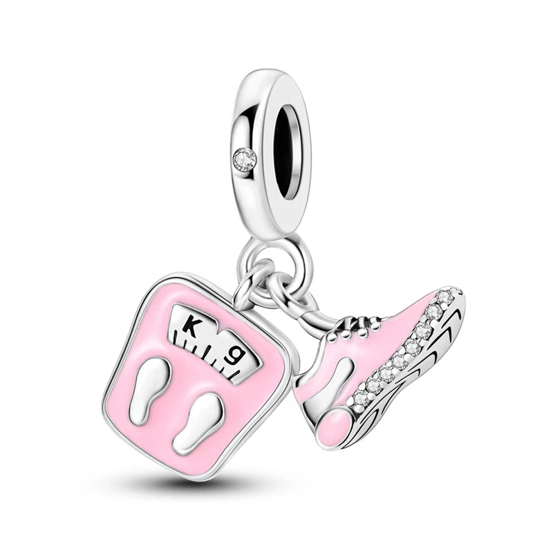Charm Original 925 Sterling Silver Charms Pendants Love Travel Life DIY Beads for Bracelet Necklace Charms Women Jewelry Making
