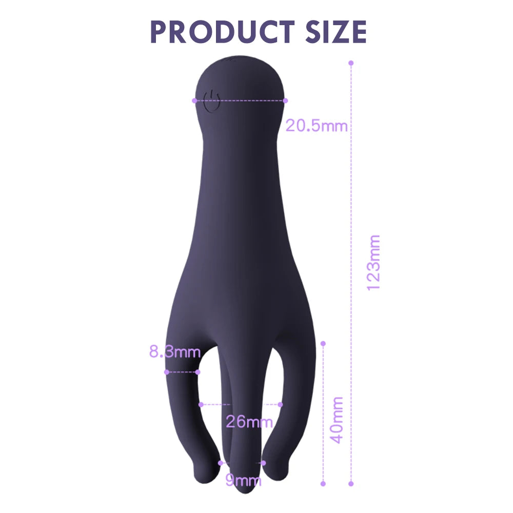 Glans Trainer for Men Powerful Vibrating Penis G Spot Masturbator Soft Fingertip Prolong Endurance Massage Vibrator Erotic Toys - Madeinsea©