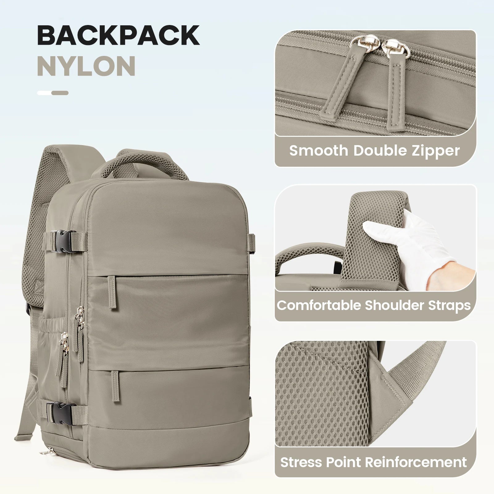 Vacuum Compression Bags Women Men Hand Luggage Ryanair 40x20x25 Trave Backpack, Business Laptop Bag Carry on School Backpack