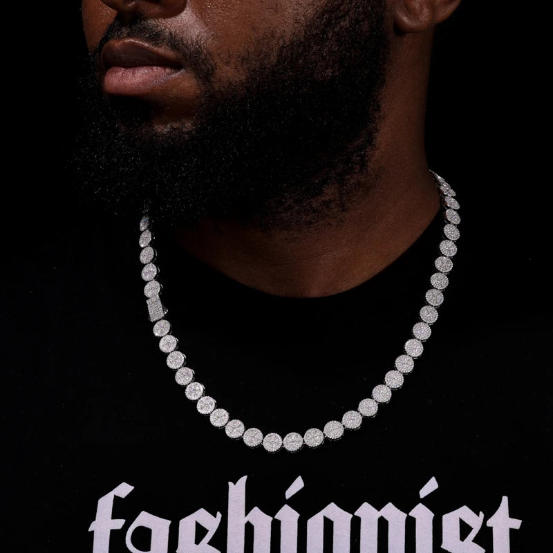 Original Full Moissanite Necklace Chain Silver 925 Plated 18k White Gold for Men Women Bracelets Fine Jewelry with GRA Certified