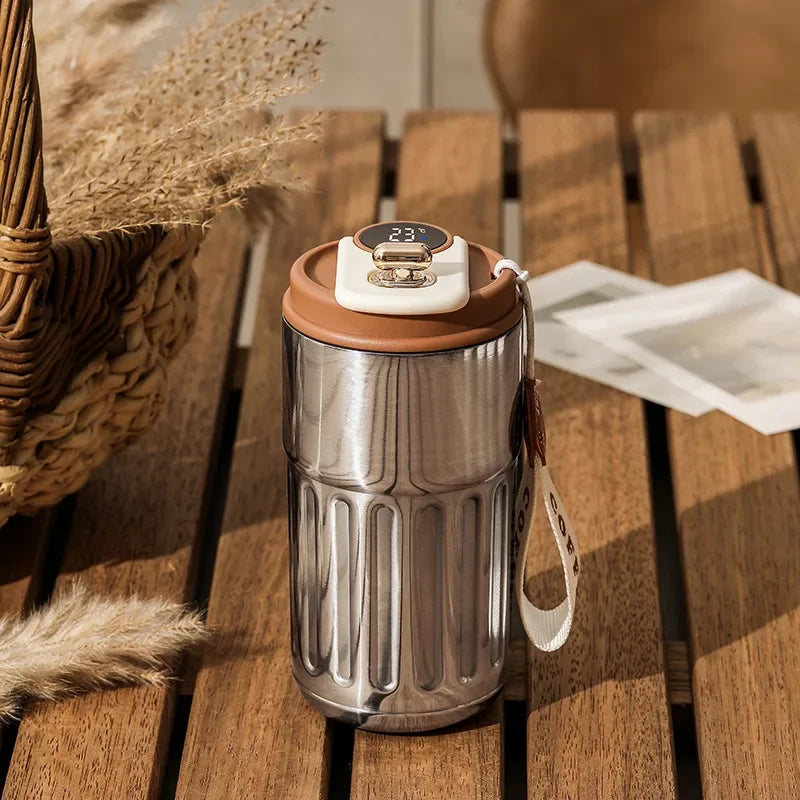 LED Temperature Displayed Stainless Steel Thermo Water Cup Coffee Cup Keep Cold and Heat Thermal Mug Traveling Vacuum Flask
