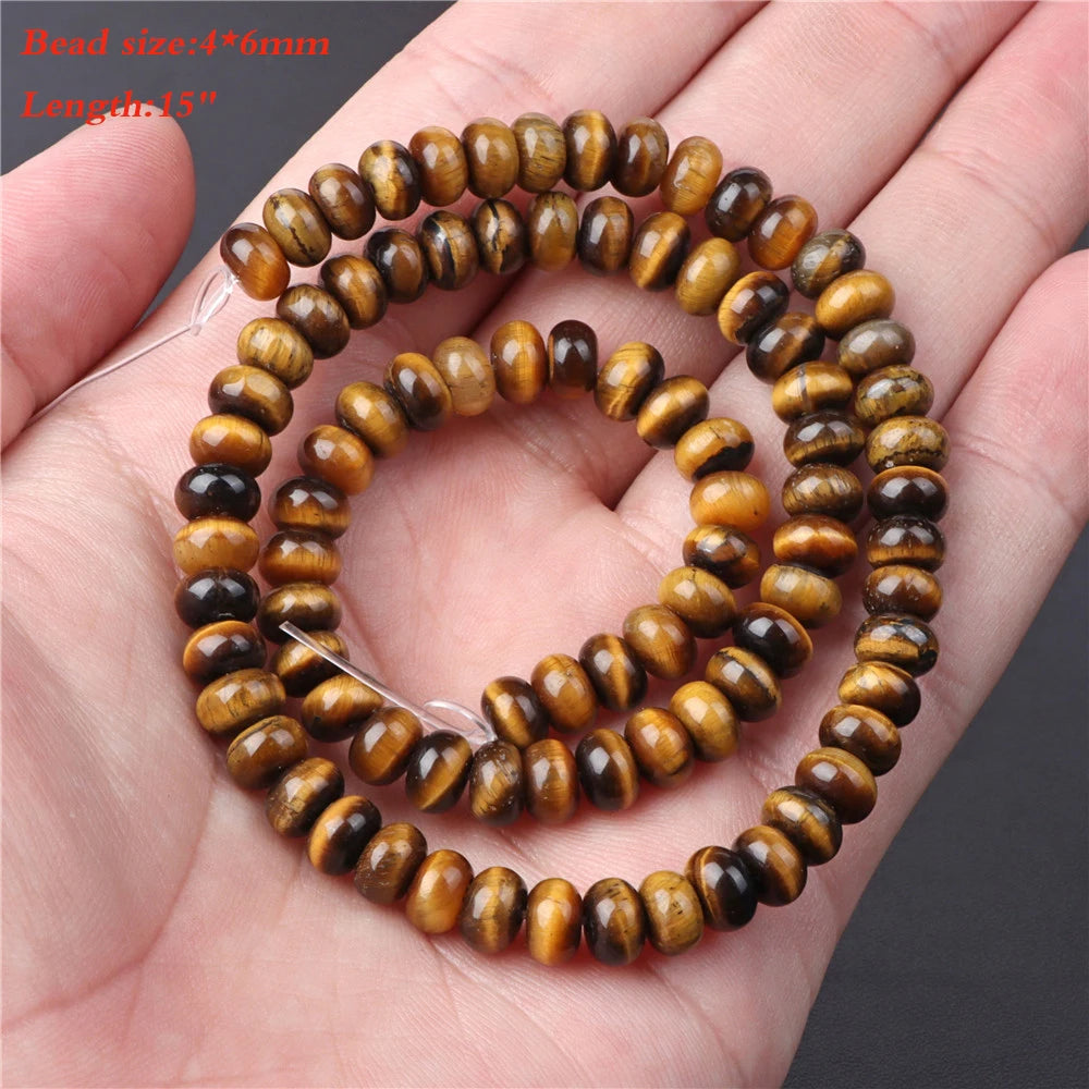 45 Kind Tiger Eye Stone Bead Natural Yellow Cabochon Round Faceted Square Loose Beads Fit Fashion Jewelry Making Handmade Supply