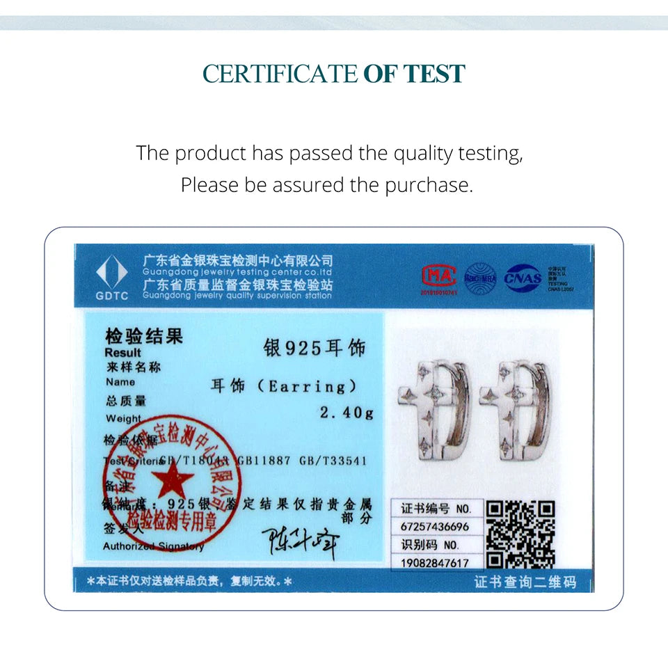 BAMOER Vintage-Kreuz-Ohrringe aus 925er Sterlingsilber für Damen, mit Zirkonia besetzt, zartes Schmuckstück, hypoallergen