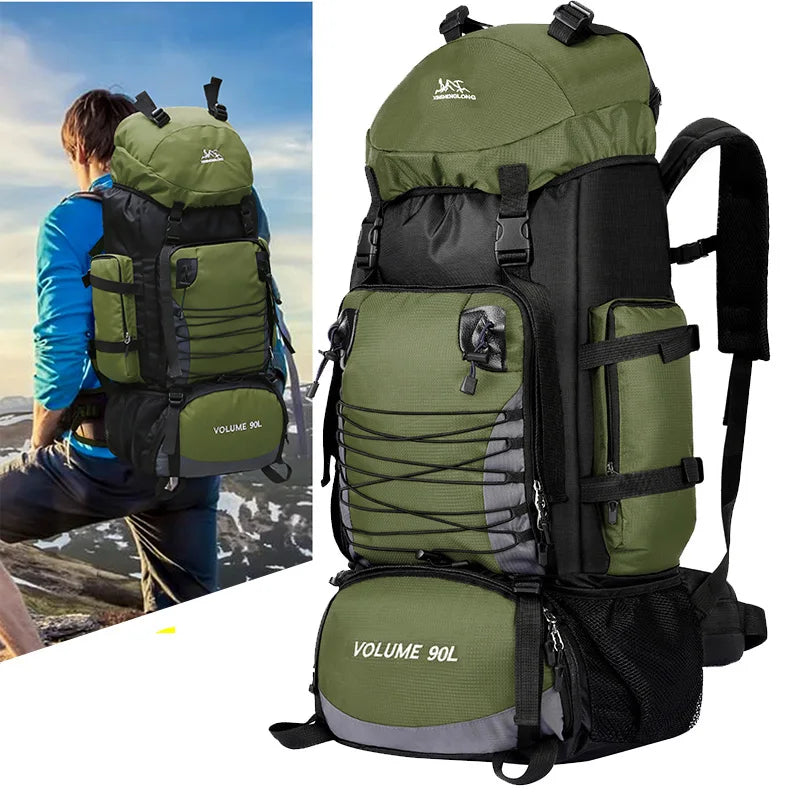 90L X-Large Travel Bag for Outdoor Camping Hiking Backpack