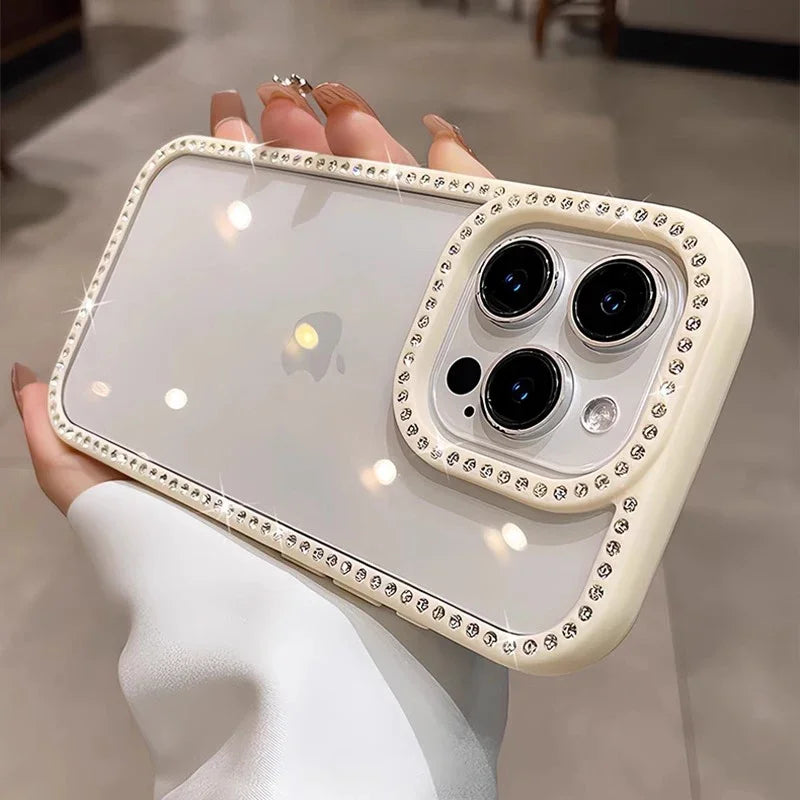 Luxury Bling Rhinestone Diamond Phone Case For iPhone 17 16 Pro Max Cases iPhone 15 14 13 12 11 ProMax Plus Air Shockproof Cover - Madeinsea©