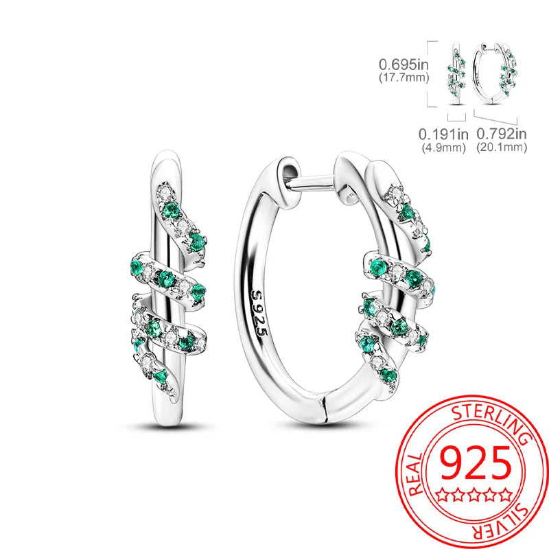 Ear Ring Series 925 Sterling Silver Star Moon Unicorn Tulip Flower Butterfly Bee Geometry Earrings Ladies Pairing with Jewelry