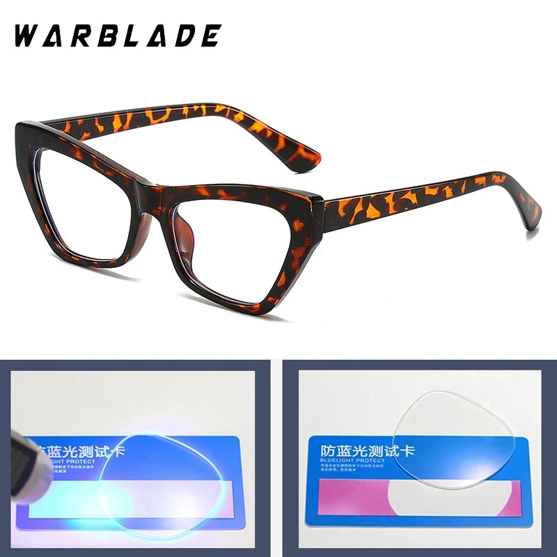 Anti Blue Light Cat Eye Glasses Women 2025 New Luxury Small Frame Y2K Punk Eyeglasses Vintage Computer Goggles Gafas De Lectura
