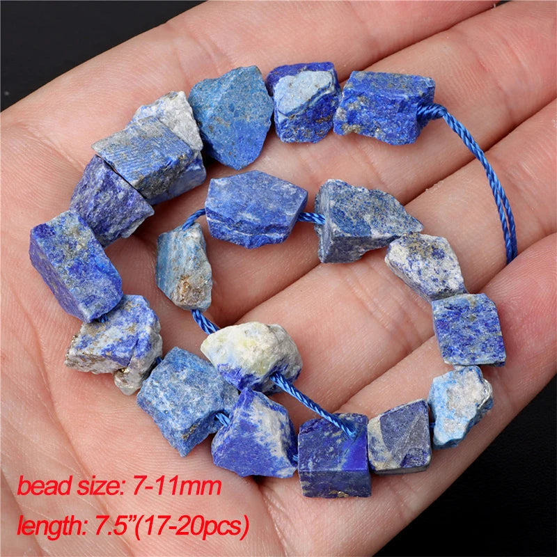 45 Styles Natural Lapis Lazuli Beads Blue Round Rondelle Faceted Loose Spacer Stone Bead For Jewelry Making Accessories Supplies