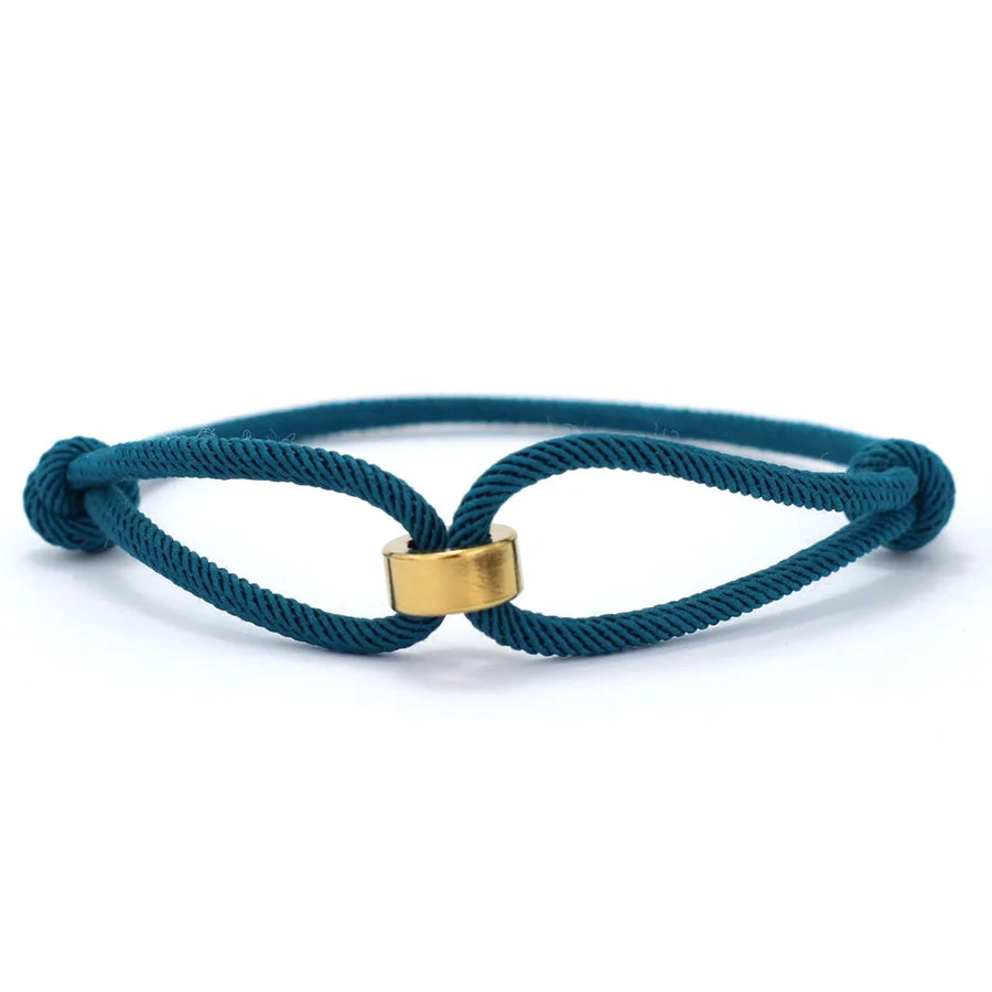 Handmade 3mm Thin Rope Bracelet Men Women Stainless Steel Gold Color Charm Braslet Friendship Jewelry Gift For Lover Pulseria