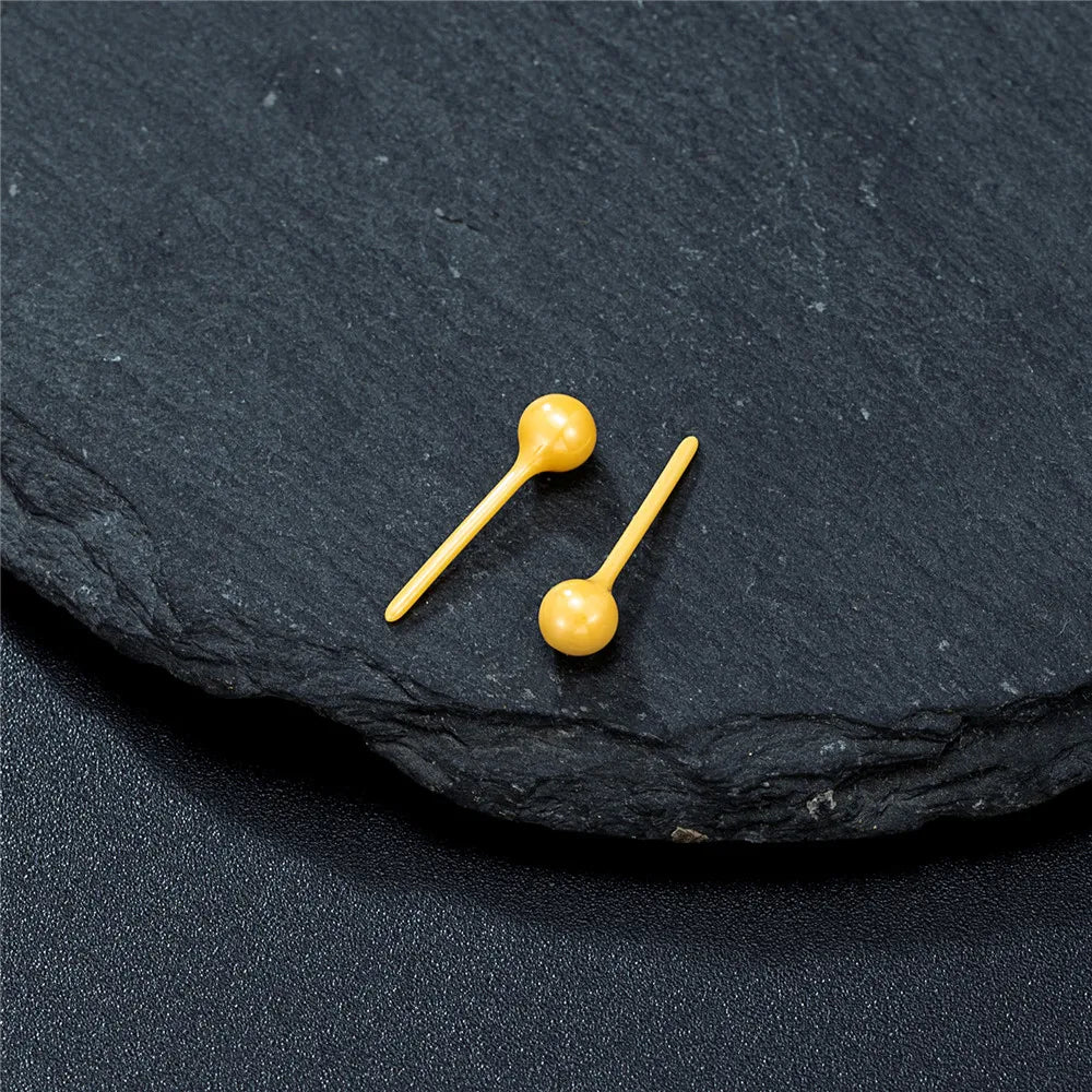 MKENDN 4MM Hypoallergenic Bioceramic Earrings for Healing Piercings Medical Grade Studs Ear Posts Anti-Allergy Ear Jewelry