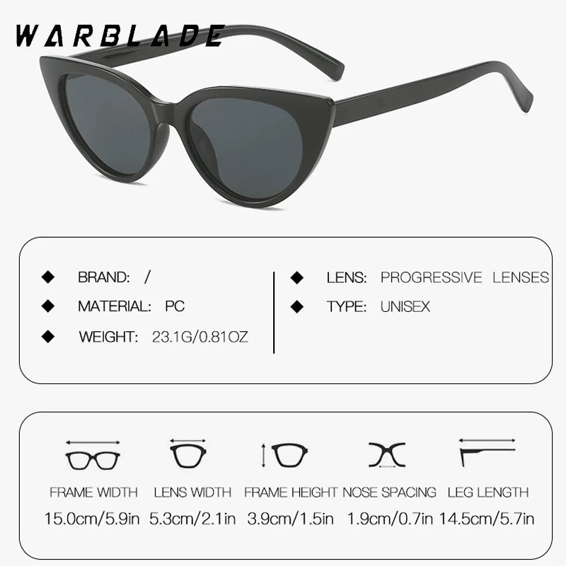 2025 Cute Sexy Vintage Cat Eye Sunglasses Brand Design Woman Small Triangle Retro Ladies Sun Glasses Thick Female Oculos De Sol