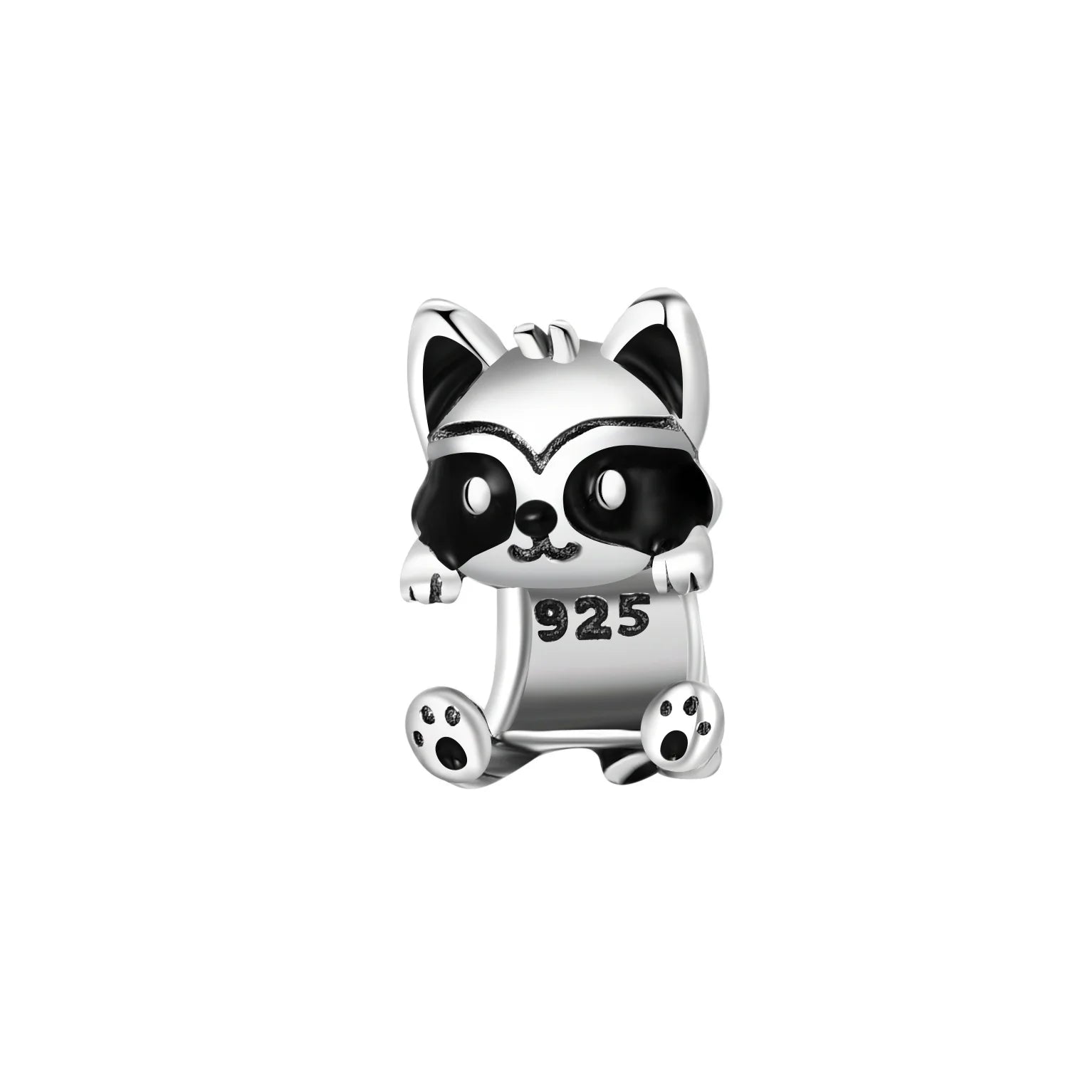 PANPOKI 925 Sterling Silver Cute Teddy Bear Animal Pendant Beads Original Pendants Bracelet Charm Jewelry Party DIY Gifts