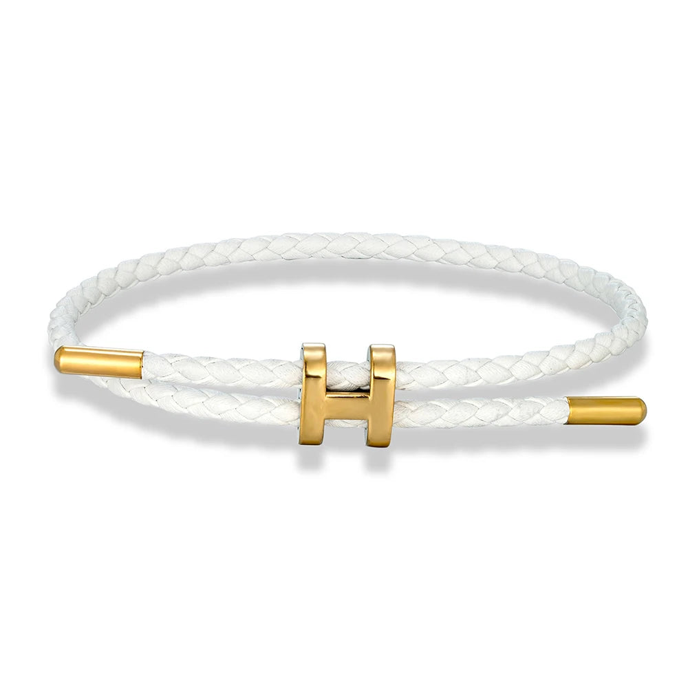 MKENDN Adjustable 3mm Red Braided Leather Bracelet for Men & Women Stainless Steel Jewelry Classic Simple Unisex Couple Gift