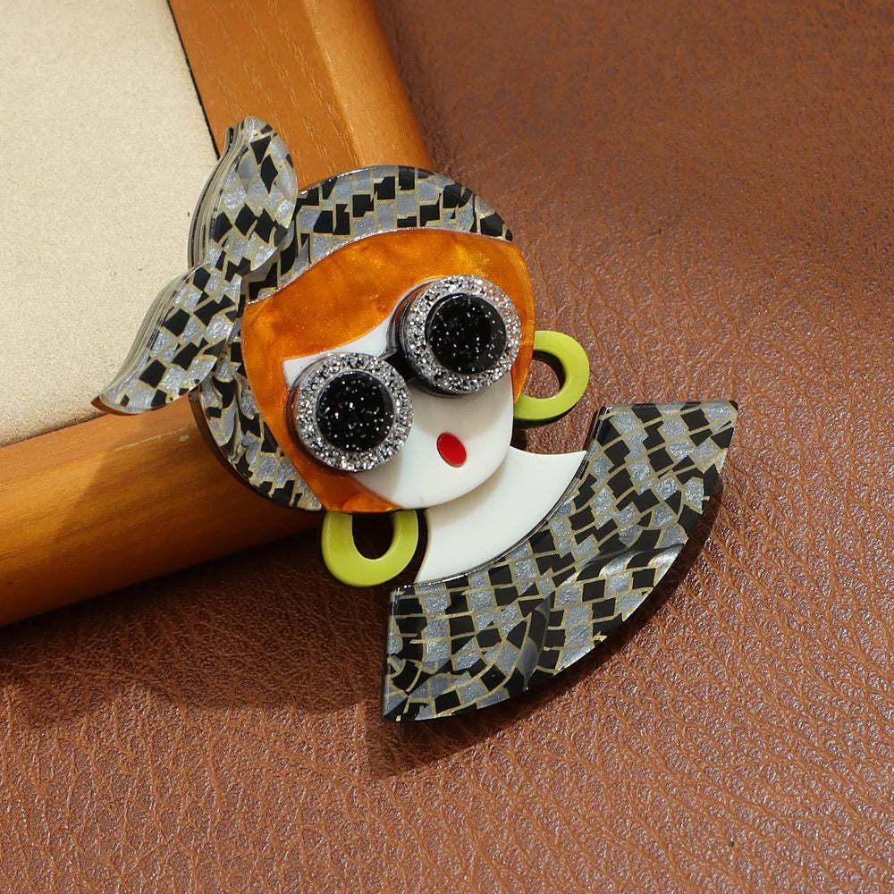 CINDY XIANG New Acrylic Fashion Lady Brooch Beautiful Women Jewelry High Quality