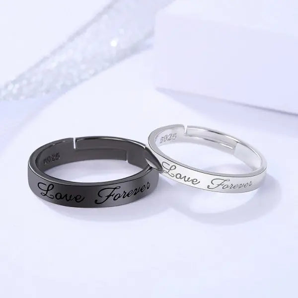 New Trendy Luxury Couple Rings for Women Men Dazzling Square Zirconia Delicate Ring Wedding Valentine's Day Romantic Jewelry