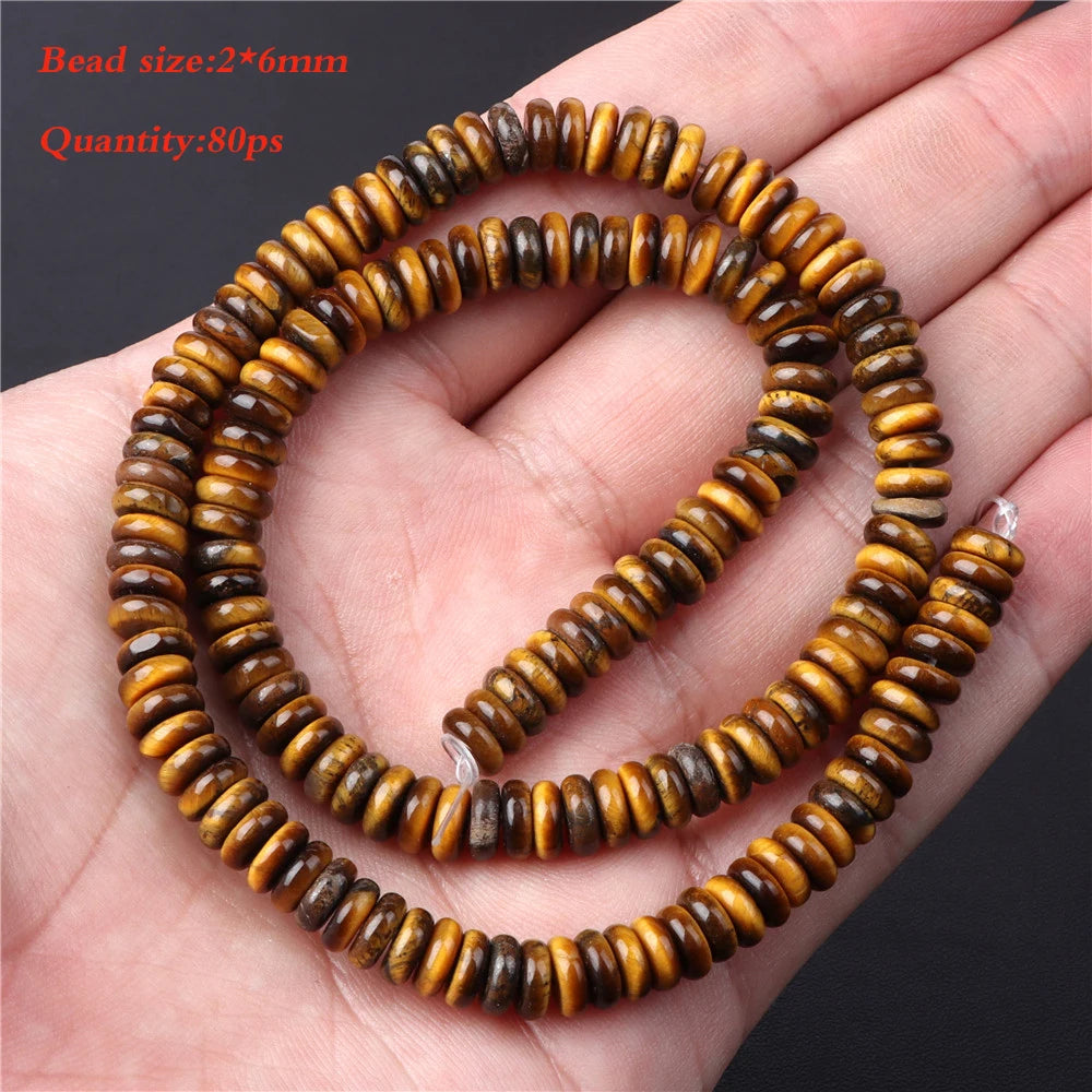 45 Kind Tiger Eye Stone Bead Natural Yellow Cabochon Round Faceted Square Loose Beads Fit Fashion Jewelry Making Handmade Supply