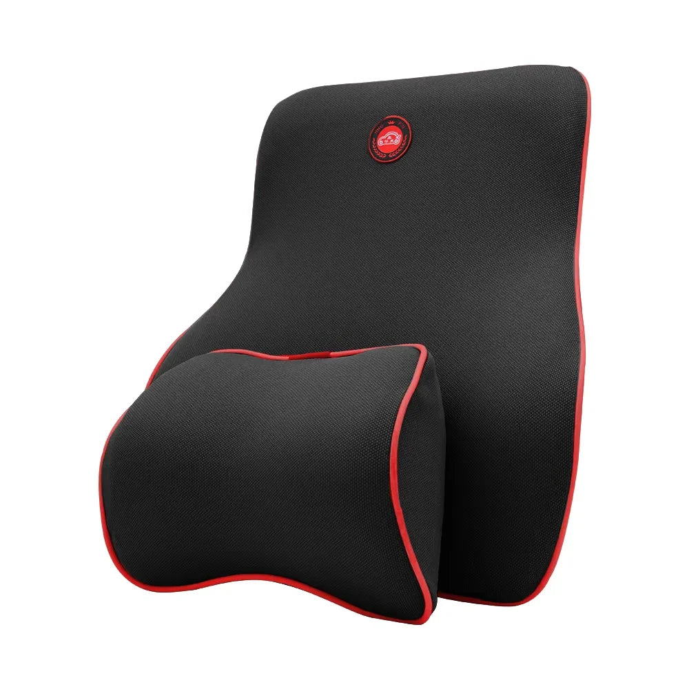 Memory Foam Car Seat Pillow Car Neck Pillow Protective Lumbar Back Support Breathable Car Headrest Cushion For Travel - Madeinsea©