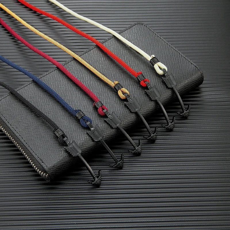 MKENDN Minimalist Multilayer Nautical Rope Bracelet Black Arrow Anchor Bracelets For Men Women lovers' Jewelry Wrap Metal Hooks