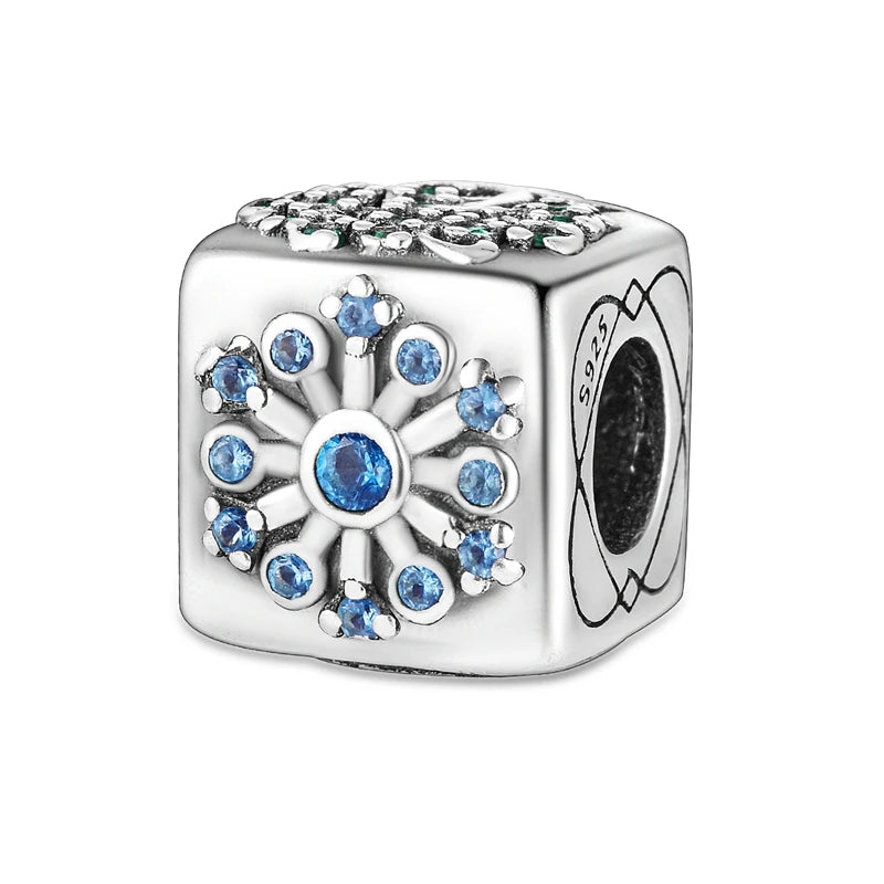 New 925 Sterling Silver Charms Beads Snowman Christmas Halloween Charm Pendent Fit Original Charm Bracelet Women Jewelry Gift - Madeinsea©