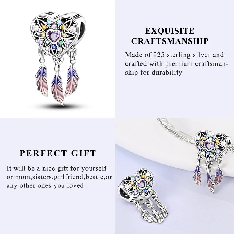 New 925 Sterling Silver Charm Love Heart Warm Family Series Beads Fit Original Charms Bracelets Pendant DIY Jewelry Gift - Madeinsea©