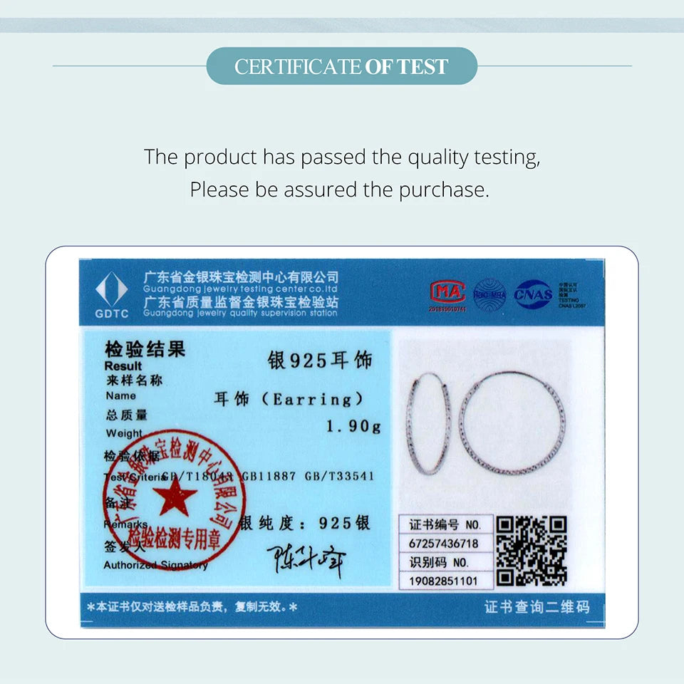 BAMOER 925 Sterling Silver Carved Floral Silver Large Hoop Earrings, Geometric Round Ear Cuff for Women Punk Jewelry Gift