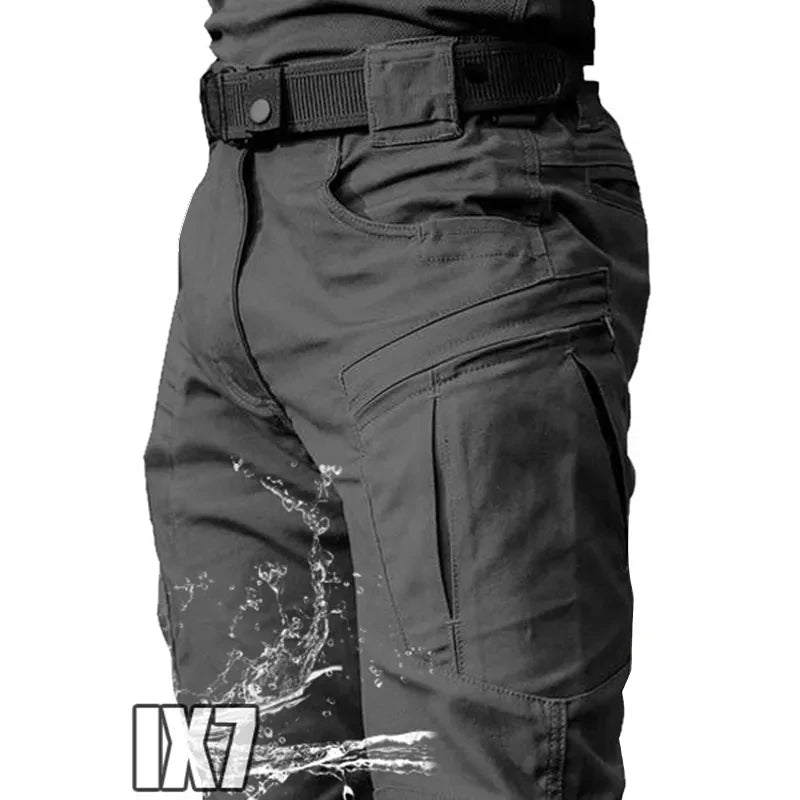 Herren Cargohose Wasserdicht Elastische Mehrere Taschen Militärhose Herren Outdoor Jogginghose Übergröße Taktische Hose Herren