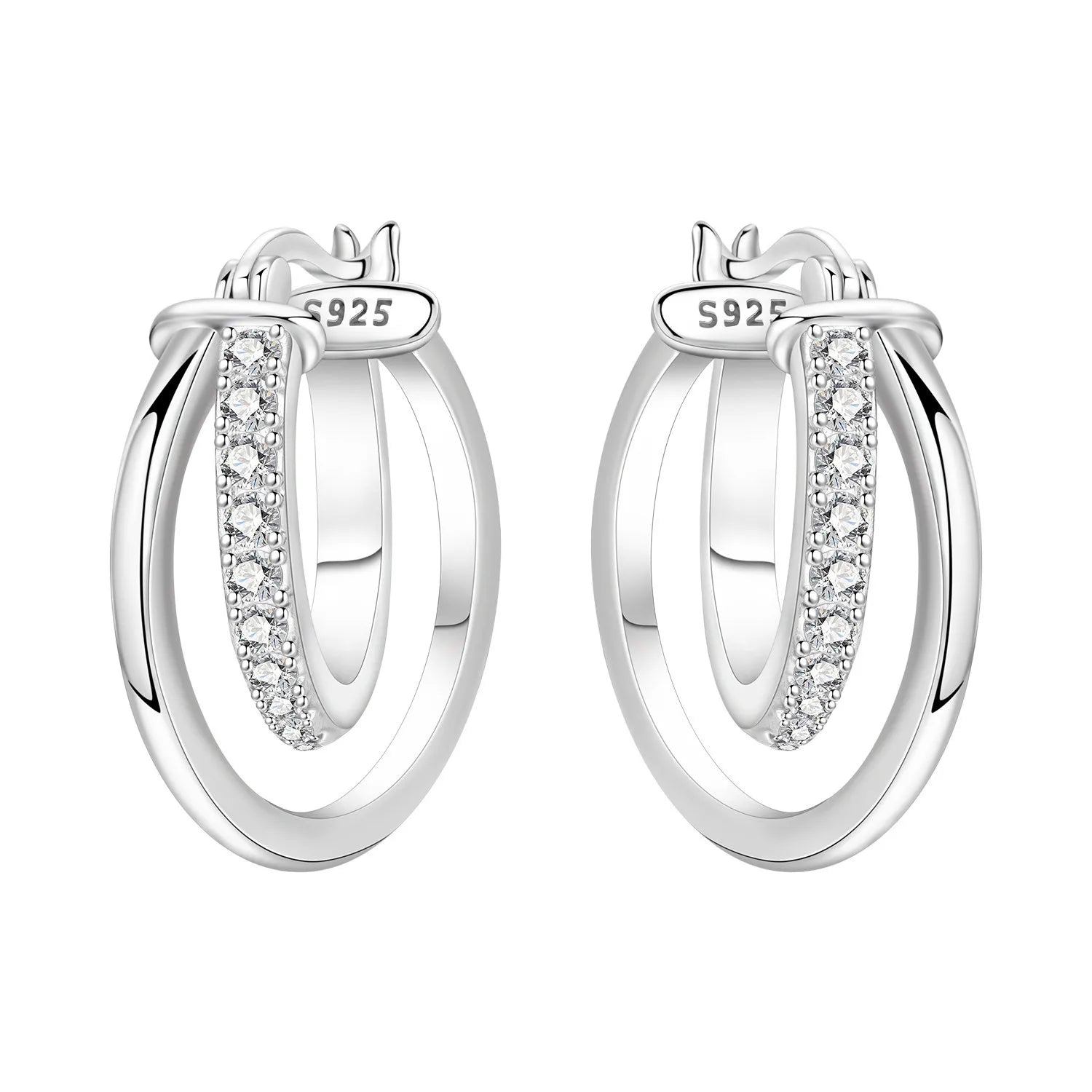 PANPOKI 925 Sterling Silver Vintage Carved Water Droplet Earrings Silver Hoop Earrings For Women Jewelry Original Party Gifts