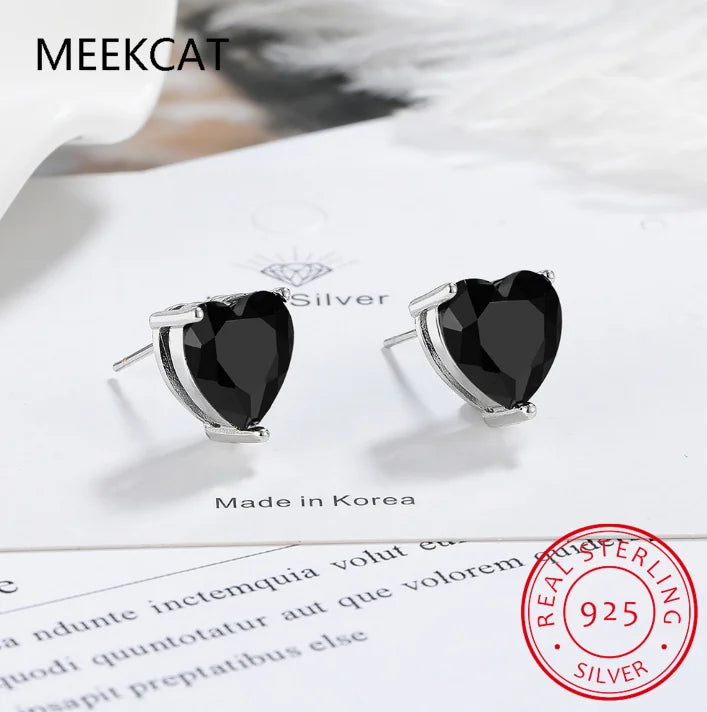 1CT 2CT 4CT Heart Cut Moissanite Stud Earrings for Women Luxury Quality Lab Diamond S925 Sterling Silver Bride Jewelry Brincos