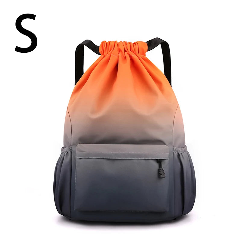 Bundle Pocket Backpack Waterproof Nylon Portable Sports Backpack Outdoor Camping Leisure Swimming Fitness Bag Student Schoolbag
