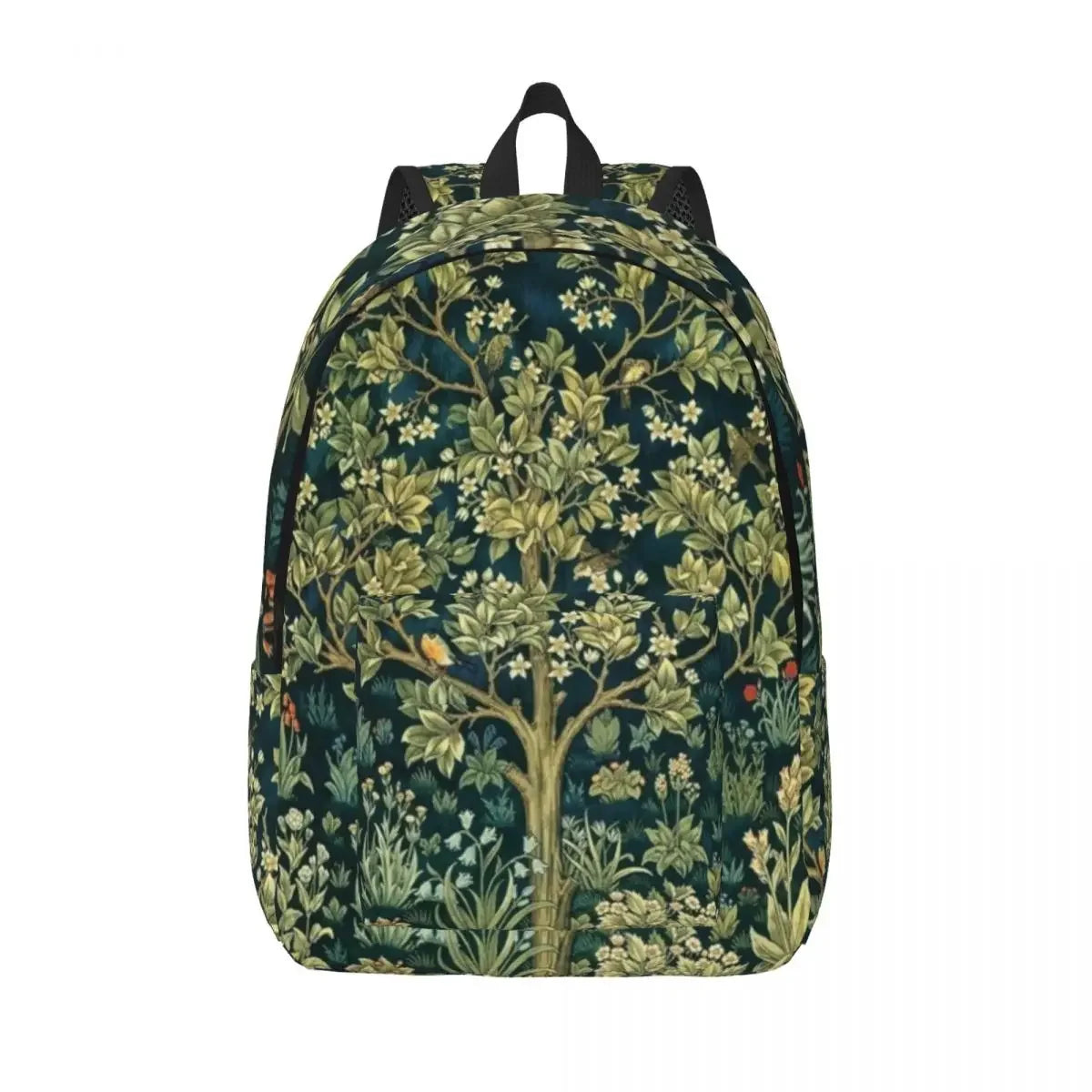 William Morris Art Canvas Backpacks for Women College School Students Bookbag Fits 15 Inch Laptop Floral Textile Pattern Bags
