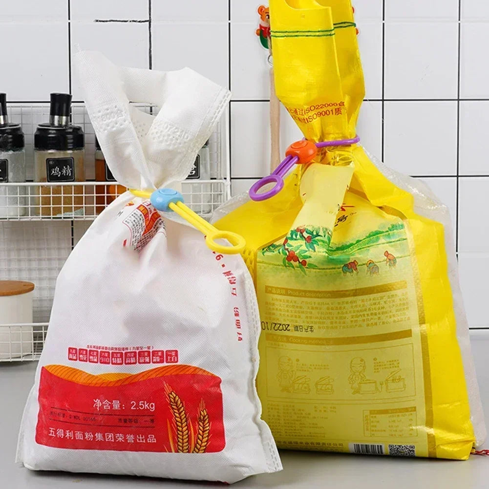 Upgraded Snack Bag Sealing Strap Food Bag Clips Multi-Purpose Sealer Reusable Cable Ties for Home Kitchen Office - Madeinsea©