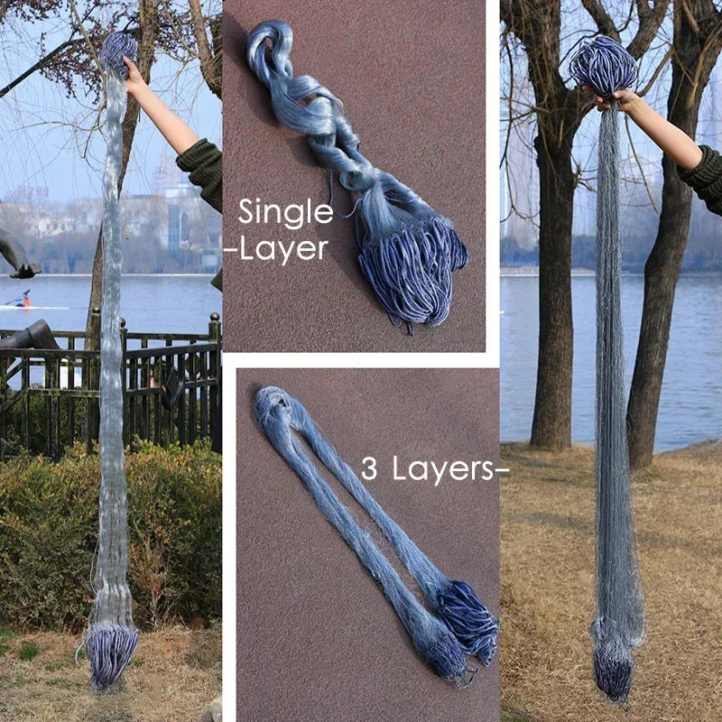 Lawaia Single Layer/Three Layers Handmade Sticky Gill Fishing Net European Style Gillnet Finland Network