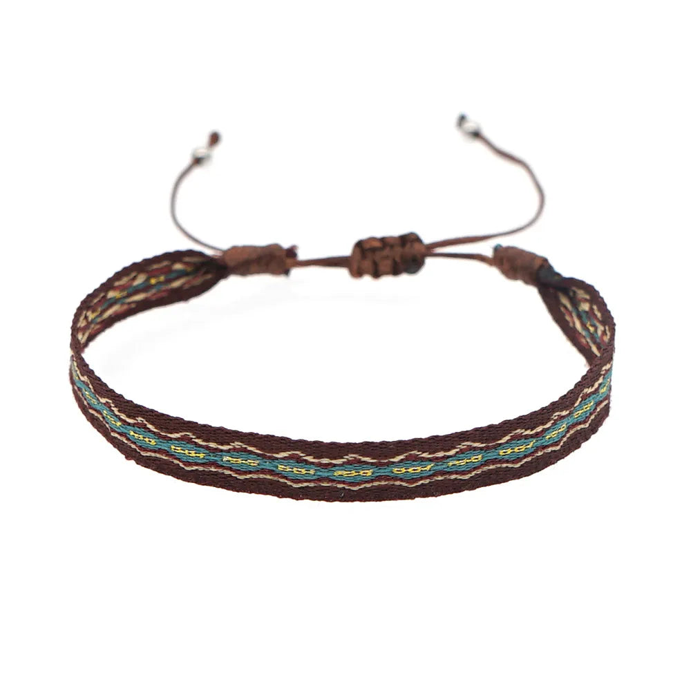 Unisex Handmade Woven Bracelet Wholesale Colombia Cloth Braided Bracelets for Women Men Bohemian Hippie Friendship Jewelry - Madeinsea©