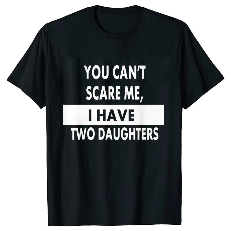 T-shirts for Men Funny Print Tshirt Dad Daddy Daughters Oversized Clothes Short Sleeve Tees Children Cute Joke Men Tshirt Tops
